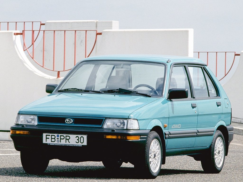 Subaru Justy I Рестайлинг (Хэтчбек 5 дверей, 1987-1995)